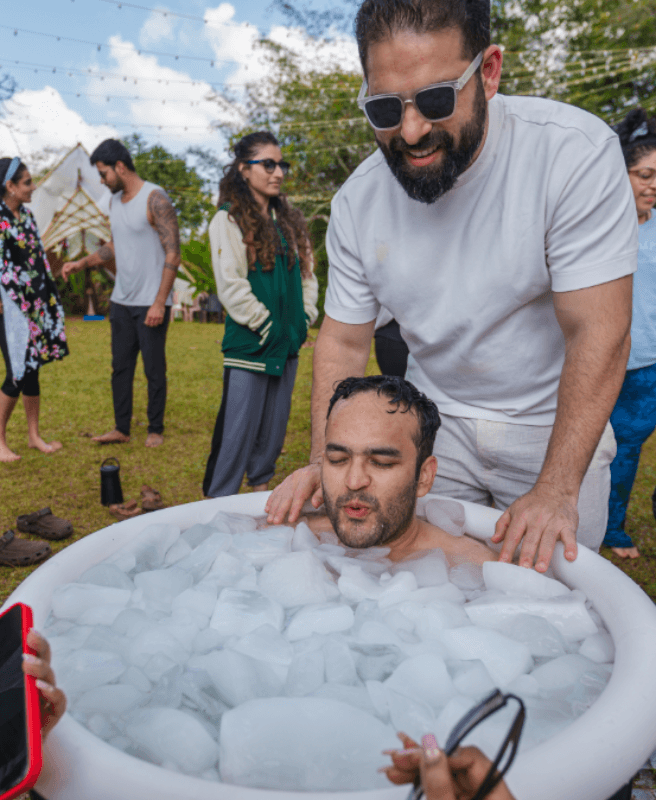 Ice Bath experience for Winning over discomforts of Life
